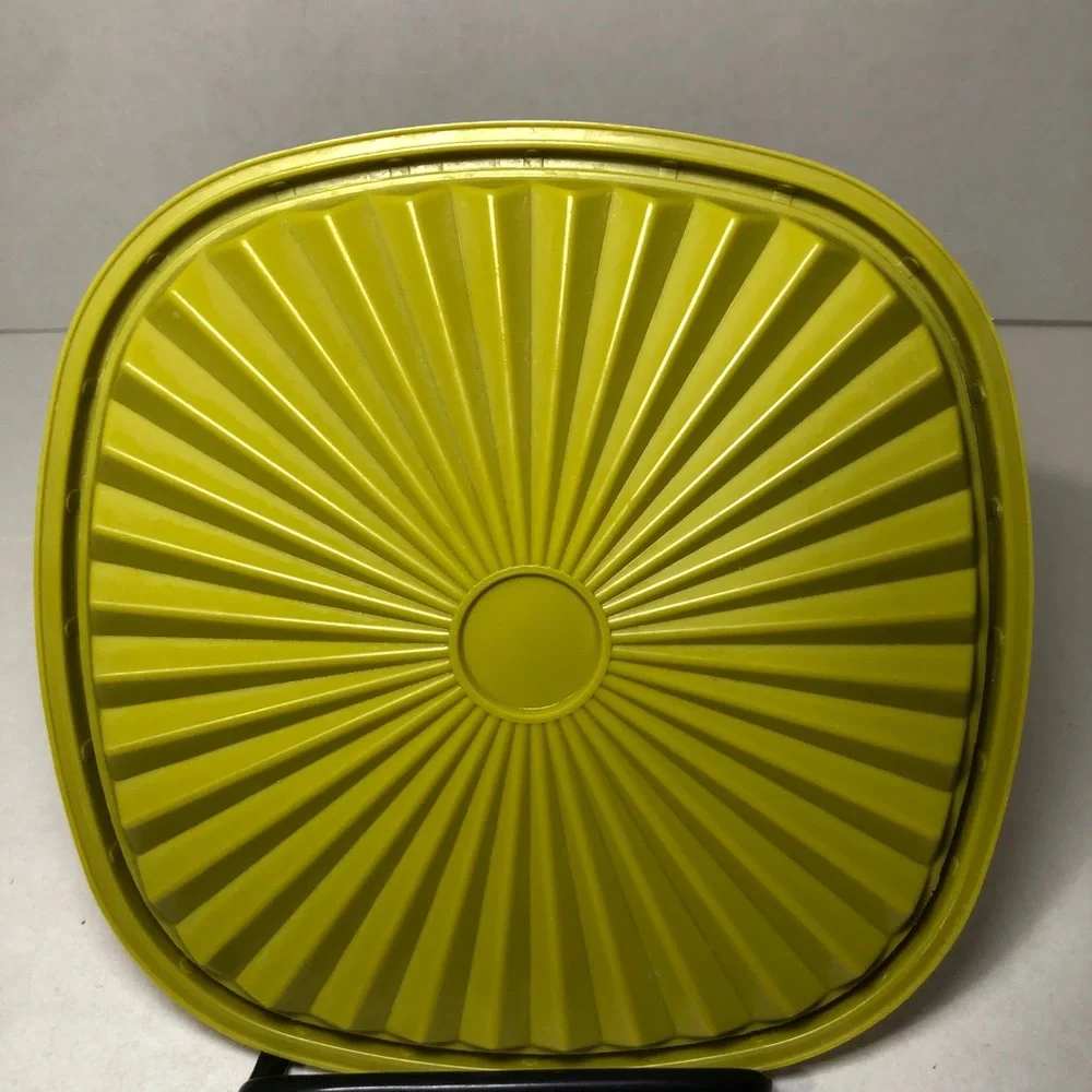 Vintage Tupperware Servalier Replacement Square Olive Green Lid Seal #841-19